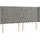 vidaXL Boxspringbett mit Matratze & LED Hellgrau 180x200 cm Samt