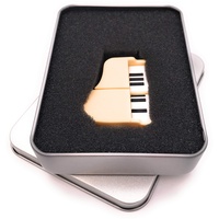 Onwomania Klavier Flügel Piano in Weiß USB Stick in Alu Geschenkbox 32 GB USB 3.0