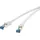 Renkforce RF-4145286 RJ45 Patchkabel CAT 6a S/FTP Grau mit Rastnasenschutz, Flammwidrig