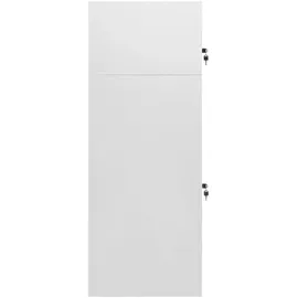 vidaXL Sattelschrank Hellgrau 53x53x140 cm Stahl