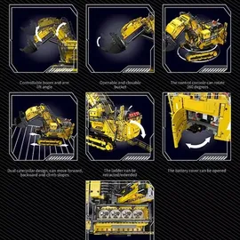 Mould King Technik Ferngesteuerter Liebherr R 9800 Bagger 17070