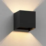 ledscom.de Wandleuchte CUBEL Aluminium 10,0 cm 1x G9 max. 10W schwarz