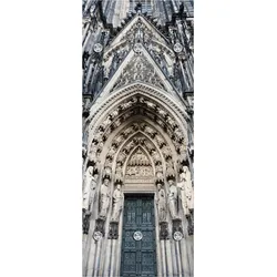 queence Garderobenleiste »Kathedrale«, mit 6 Haken, 50 x 120 cm queence grau