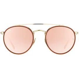 Ray-Ban Round Double Bridge RB3614N 3647N 51-22 gold/copper gradient flash