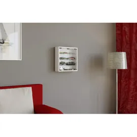 VCM Hängevitrine Mandosa S 40 x 40 x 10 cm Weiß