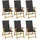 vidaXL Klappbare Gartenstühle 59 x 86,6 x 31,6 cm braun 6 St.
