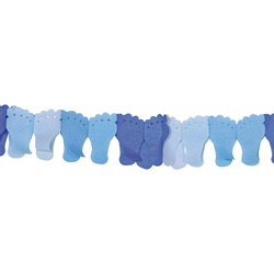 Folat Papier Girlande-blau