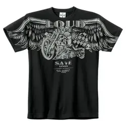 West Coast Choppers Chopper "Loud Pipes" Kurzarmshirt schwarz, XXL
