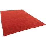 morgenland Wollteppich »Gabbeh Teppich Deluxe«, rechteckig, rot
