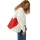 Opus Alentine Shopper Baumwolle Beige/Rot