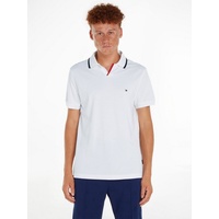 Tommy Hilfiger Poloshirt »RWB TIPPED V COLLAR REG POLO«, Gr. S, White, , 55288849-S