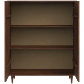 INOSIGN »Malmedy Front mit gefrästen Rillen« Kommode Midischrank aus massivem Kiefernholz, Push-to-open, B 100 cm