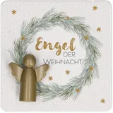 Butzon & Bercker Engelfigur aus Metall - Engel der Weihnacht