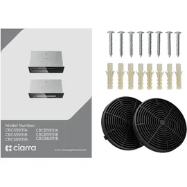 Ciarra Unterbauhaube 52 cm Schwarz