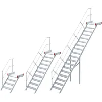 Euroline Podesttreppe Euroline 511 800 cm Stahl Gitterrost