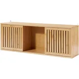 [en.casa] Wandregal Ypäjä 93x20x33 cm Bambus