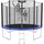 Kinetic Sports Trampolin Outdoor Salto 183 cm inkl. Sicherheitsnetz und Leiter Blau