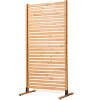Vevor Paravent Raumteiler Sichtschutz Trennwand Holz, freistehend 91x6,3x187cm
