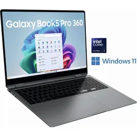 Samsung Galaxy Book5 Pro 360 16" Core Ultra 7 256V 32 GB RAM 512 GB SSD Moonstone Gray