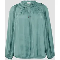 S.Oliver - Tunika-Bluse mit Rüschen-Details, Damen, Blau, 46