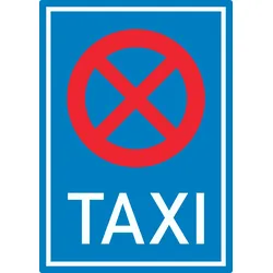 Aufkleber Taxistand A1 (594x841mm)