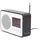 Karlsson Wecker Fm Radio - Schwarz, - 19.2x6.6x12.5cm