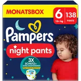 Pampers Windeln Monatsbox baby-dryTM night pants Größe Gr.6 (15+ kg) für Kids und Teens (4-12 Jahre), 138 St.