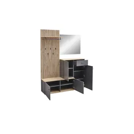Bega Consult Fynn Kompaktgarderobe 148x199x38 grau