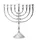 Nklaus Kerzenleuchter Menorah 32cm Silber