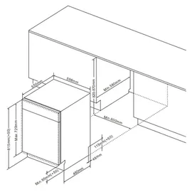 Amica EGSPV 594 900 Einbau-Geschirrspüler (vollintegrierbar, 598 mm breit)