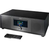 Medion LIFE® P66400 All-in-One Audio System schwarz Kompaktanlage, Subwoofer Weckfunktion, Sleep Einschlafautomatik) anthrazit