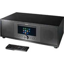 Medion LIFE® P66400 All-in-One Audio System schwarz Kompaktanlage, Subwoofer Weckfunktion, Sleep Einschlafautomatik) anthrazit