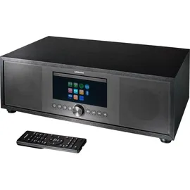 Medion LIFE® P66400 All-in-One Audio System schwarz Kompaktanlage, Subwoofer Weckfunktion, Sleep Einschlafautomatik) anthrazit