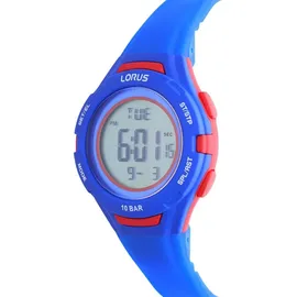 Lorus Kinder Digital Quarz Uhr 0 mm Silikonarmband Blau