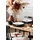 Villeroy & Boch Pizzateller Manufacture Rock 32 cm schwarz 6er Set
