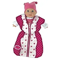 Theo Klein Klein Theo Baby Coralie Puppen-Schlafsack mit Reißverschluss | Für ca. 40 bis 50 cm große Puppen | Spielzeug für Kinder ab 3 Jahren