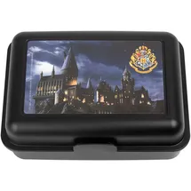 UNITED LABELS Brotdose mit Trennwand - Hogwarts, in Schwarz, Kunststoff, Rechteckig, 17.5x6.9x12.8 cm, Küchenzubehör, Vorratsbehälter, Brotdosen
