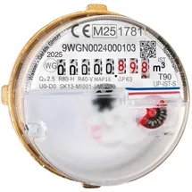 Wasserzähler Messkapsel Techem Vario-S M62x2 MID Q3 2,5 Qn 1,5 inklusive Eichung