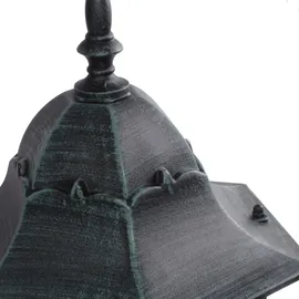 Harms Import Laterne Aluminium spritzwassergeschützt IP44 grün schwarz