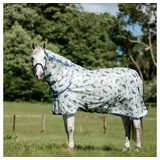 Horseware Fliegendecke Amigo Integrated Fly Sheet 140 cm Blau/Silber/Khaki