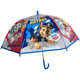 Chanos Paw Patrol - Transparenter Kinder Regenschirm, Leicht & Robust, Sicherheitsdesign, Manuelles Öffnen, 64 cm Höhe, 73 cm Durchmesser - Klein