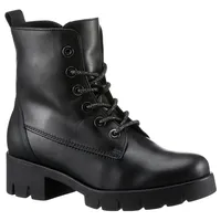 Gabor Schnürstiefelette, Blockabsatz, Plateau, Schnürboots mit Best Fitting Komfort Gr. 38,5, schwarz glitzersenkel) , 43381517-38,5