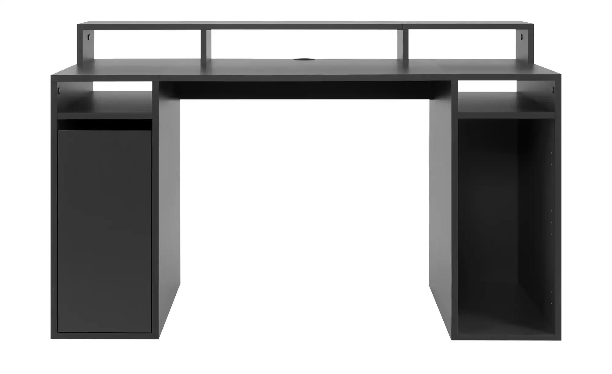 Schreibtisch  Zocker 6 , schwarz , Maße (cm): B: 140 H: 85 T: 70,5