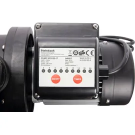 Steinbach Filterpumpe SPS 100-1T, selbstsaugend, 230 V/550 W, Q= 158 l/min, max. Pumphöhe 10 m, mit Zeitschaltuhr, 040917