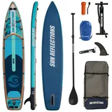 SUP-Board Sun Reflections XL SUP Board 12.0 Stand Up Paddle Set für Familie &