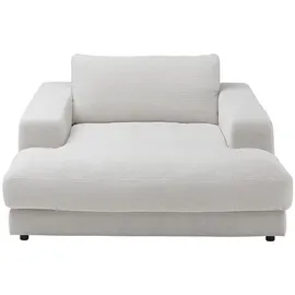 KAWOLA Sessel MADELINE Feincord 150 x 86 x 170 cm Weiß