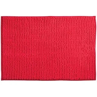 Badteppich Chenille Rot 40 x 60 cm