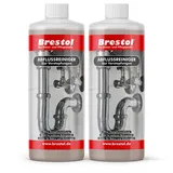 Brestol Abflussreiniger 2x 1000 ml - Rohrreiniger flüssiger Abflussreiniger Abflussfrei Haar-weg Siphonreiniger gegen Rohrverstopfung im Rohrsystem schonend für Dichtungen & ohne Dampfentwicklung