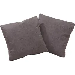 Sofakissen HOME AFFAIRE "Palmera", grau (anthrazit), B:45cm H:45cm T:15cm, Obermaterial: 100% Polyester, Polsterauflagen, passend zur Serie »Palmera«, 2 Stück im Set