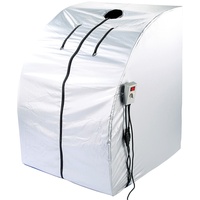 newgen medicals Infrarotsauna: Portable Infrarot-Sauna V2 mit 2 Keramik-Heizern, Klapp-Sitz, 1.600 W (Infrarotkabine Mini, Mobile Infrarotsauna, Geschenk Herren)